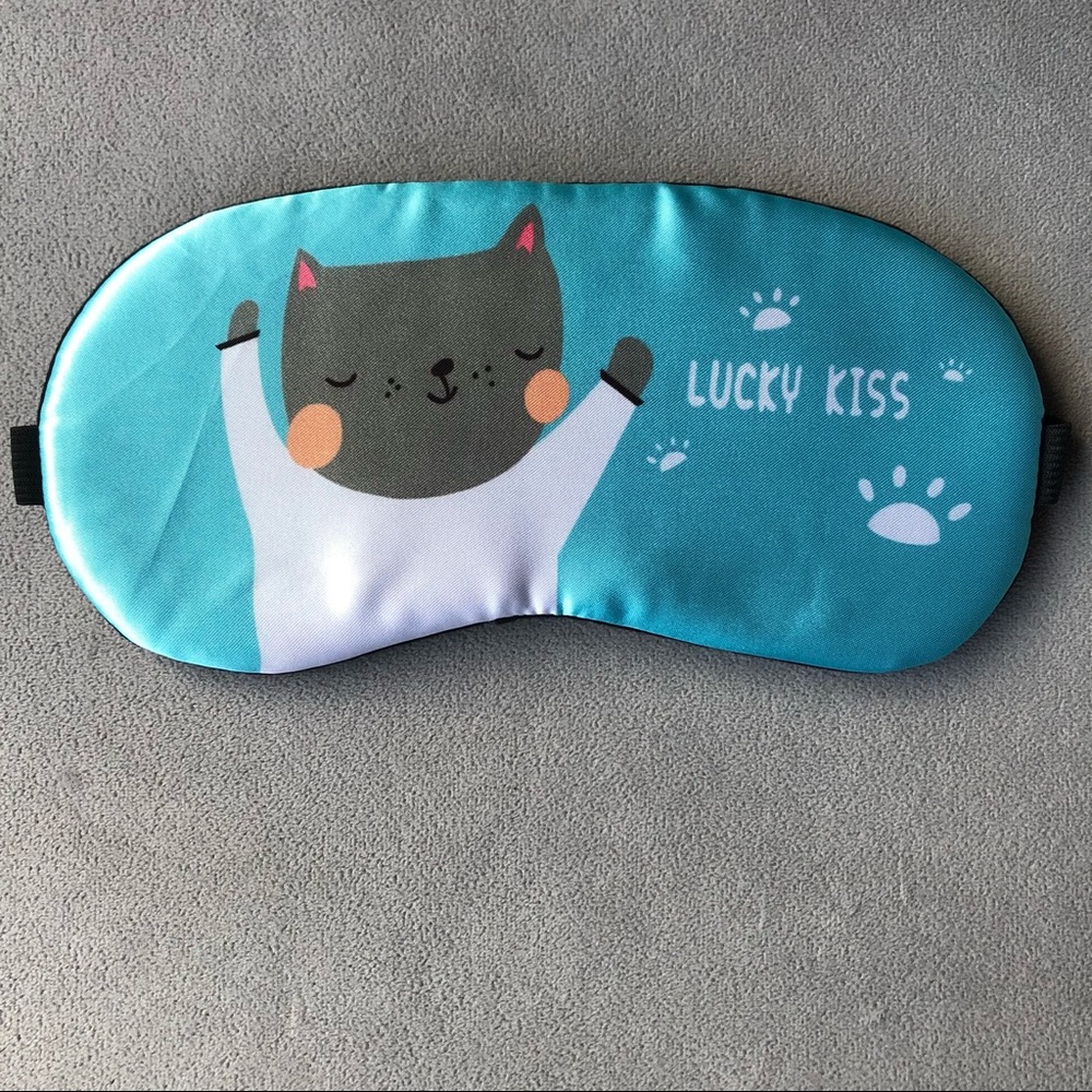 Lucky Kiss Cat Sleep Mask ~ Brand New!